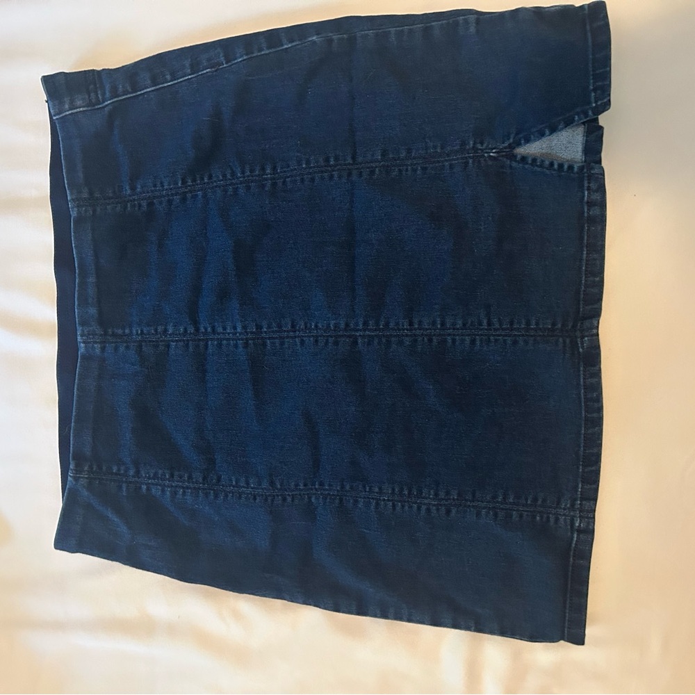 Free people Dark Blue Denim Skirt stretch